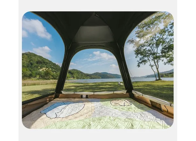 Палатка четырехместная автоматическая Naturehike Ango CNK2550WS010, коричневая Фото 3